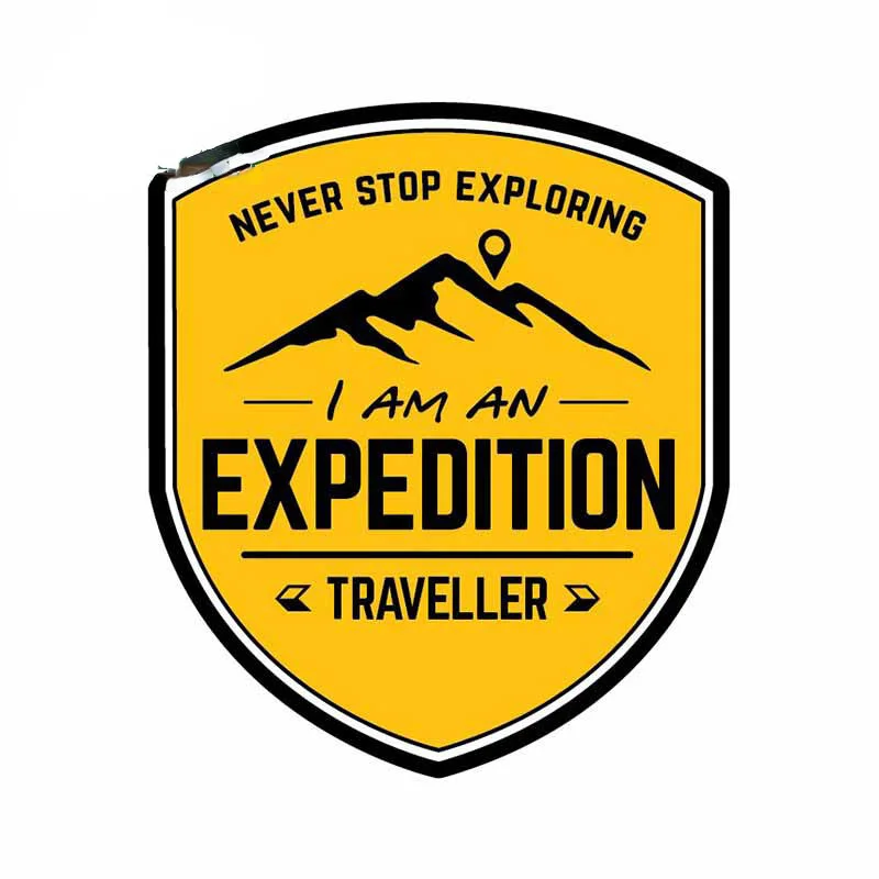 Car Accessories For Road Trip - Stiker Mobil Ekspedisi 13cm, Jangan Pernah
