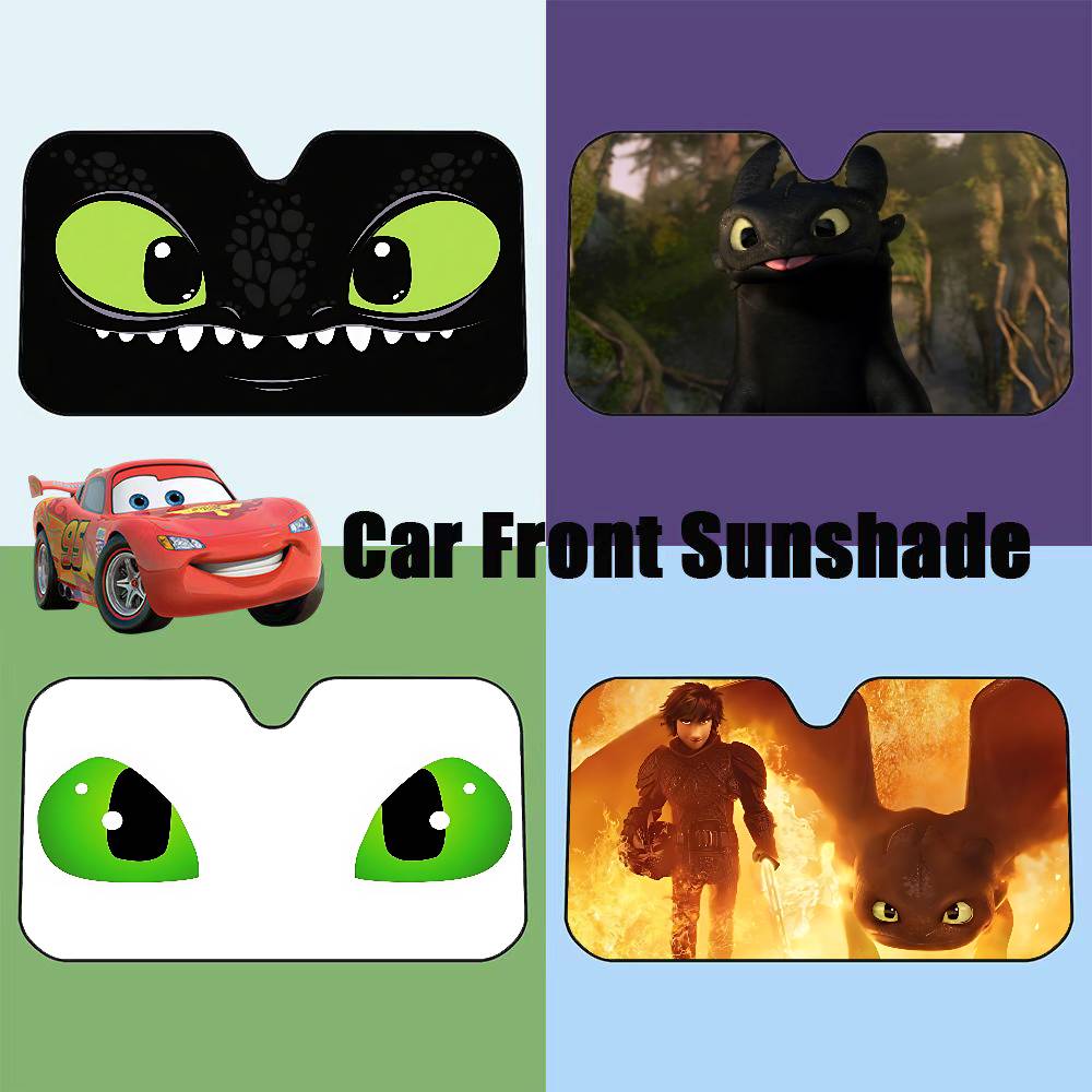 Car Accessories Window - Penutup Kaca Depan Mobil Kartun EYE