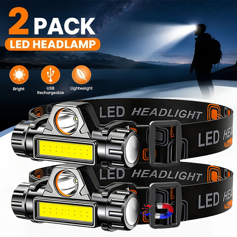Led Headlight Bulbs - Lampu Kepala LED Super Terang, Senter