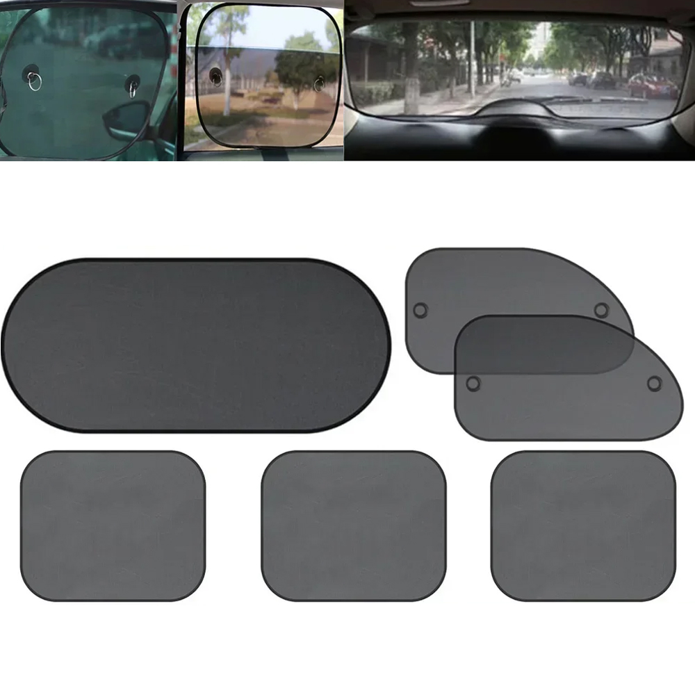 Car Accessories Window - 1Set Tirai Jendela Hitam Pelindung Matahari