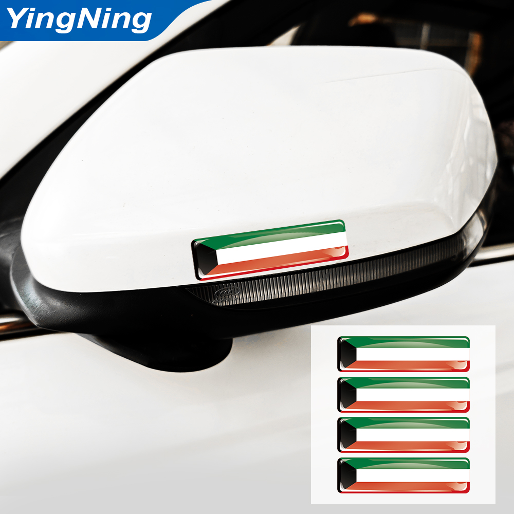 4 Buah Stiker Bendera Kuwait E - Car Accessories Kuwait ulasan dan harga