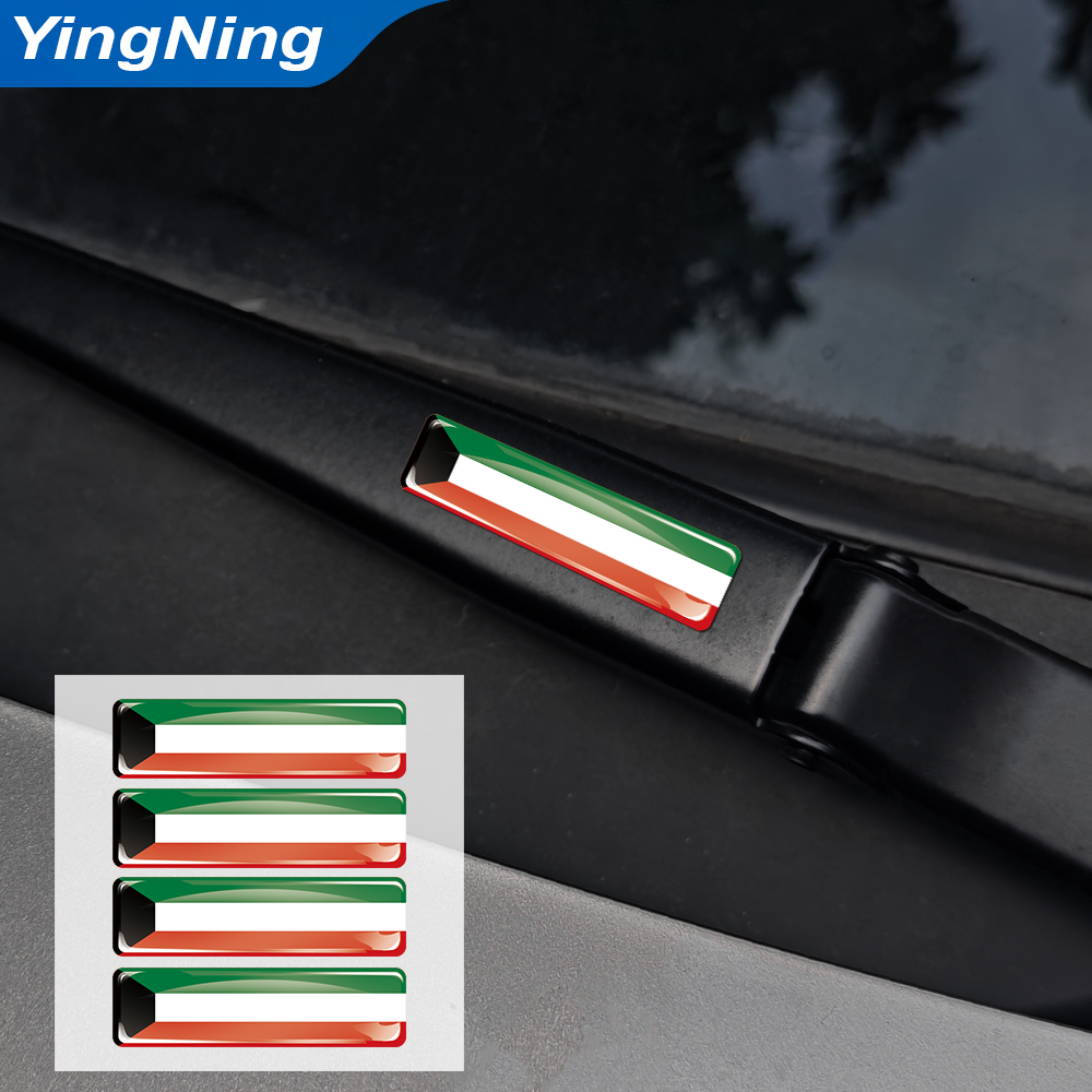 4 Buah Stiker Bendera Kuwait E - Car Accessories Kuwait ulasan dan harga