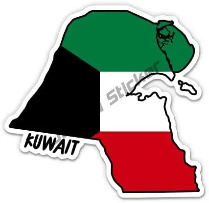 Kuwait Map dengan Bendera Stik - Car Accessories Kuwait ulasan dan harga