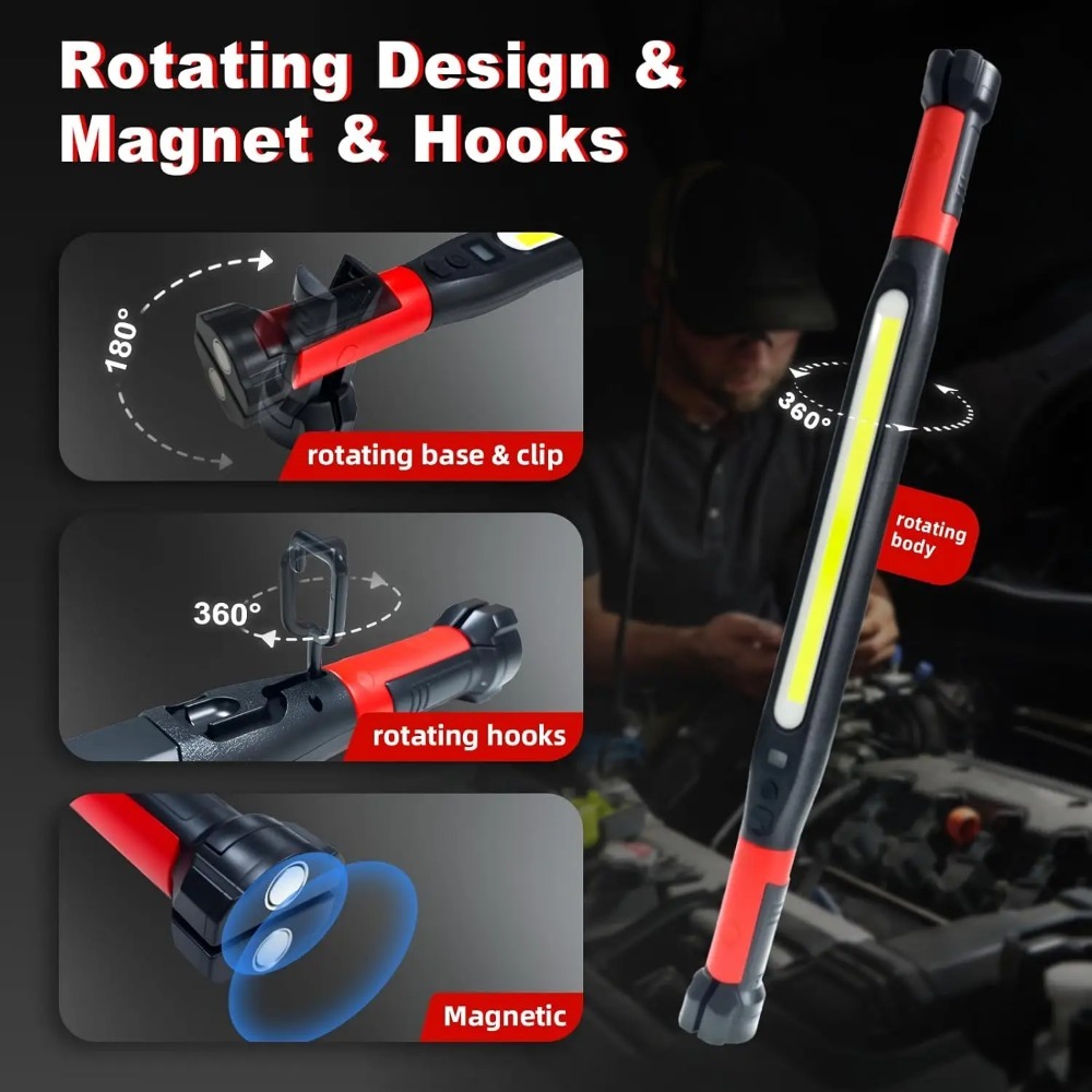Lampu Kerja COB Magnetik Super - Led Headlight Bulbs ulasan dan harga
