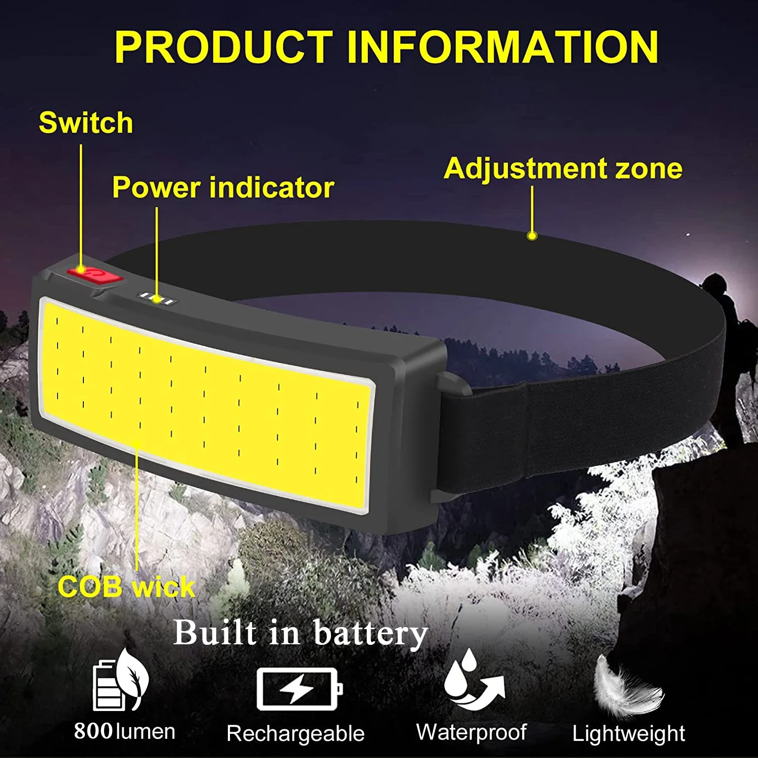 Lampu Depan LED Portabel COB L - Led Headlight Bulbs ulasan dan harga