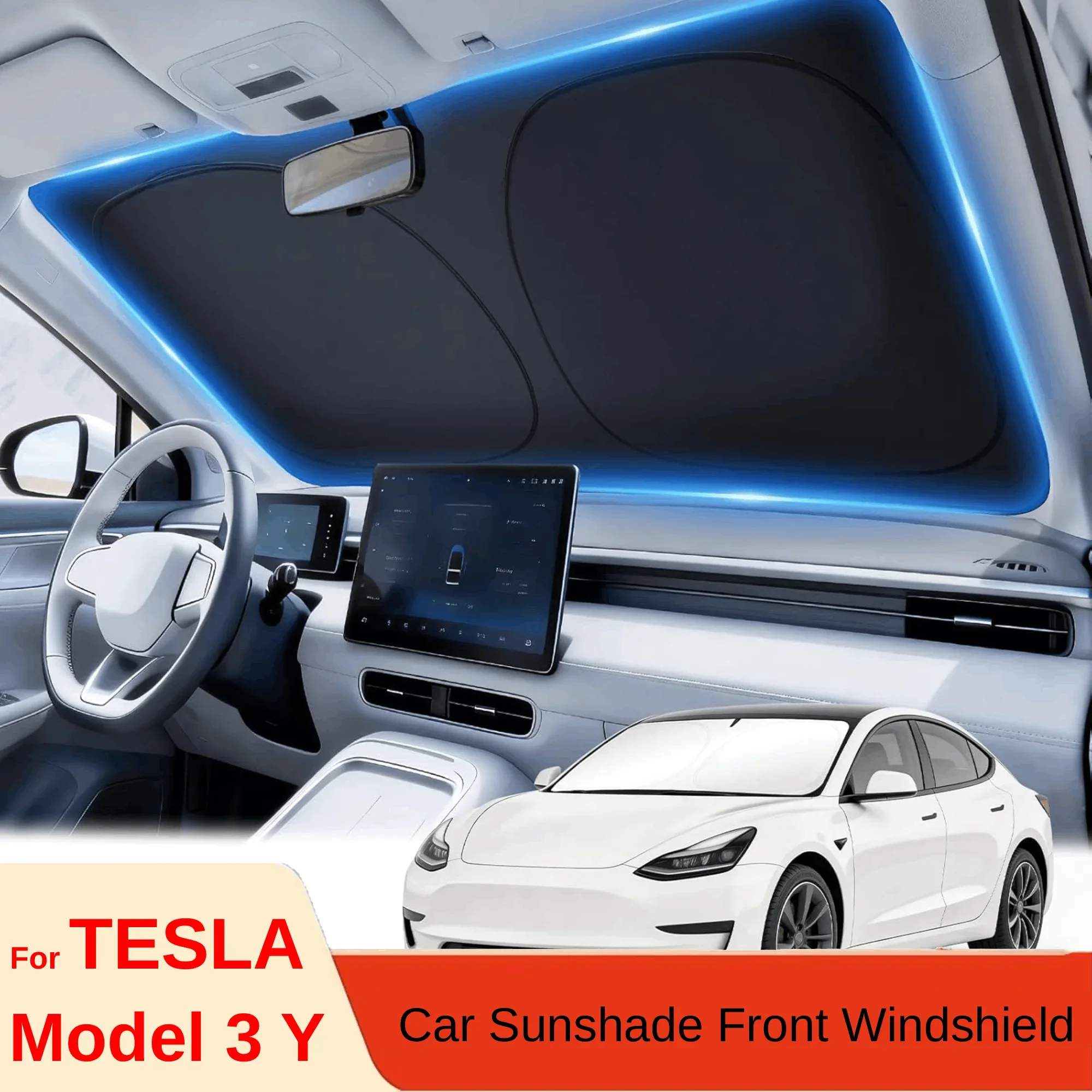 Penutup Kaca Depan Mobil Tesla - Car Accessories Window ulasan dan harga