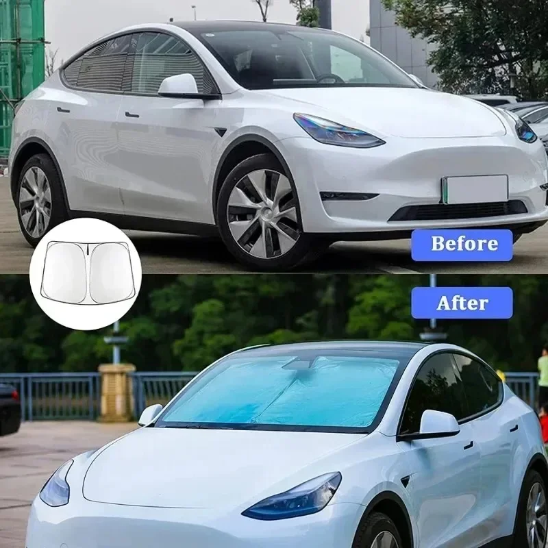 Penutup Kaca Depan Mobil Tesla - Car Accessories Window ulasan dan harga